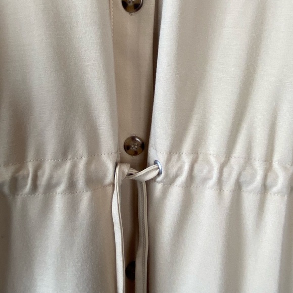 MarlaWynne Women's Almond Shirt Jacket 2X 3/4 Kimono Sleeve Minimalist Neutral - Picture 4 of 16